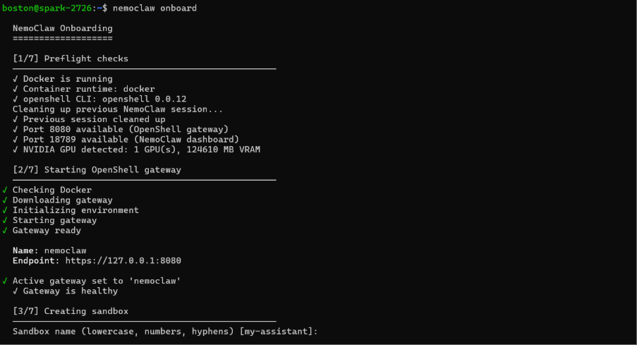NVIDIA NemoClaw on DGX Spark  - Boston Limited